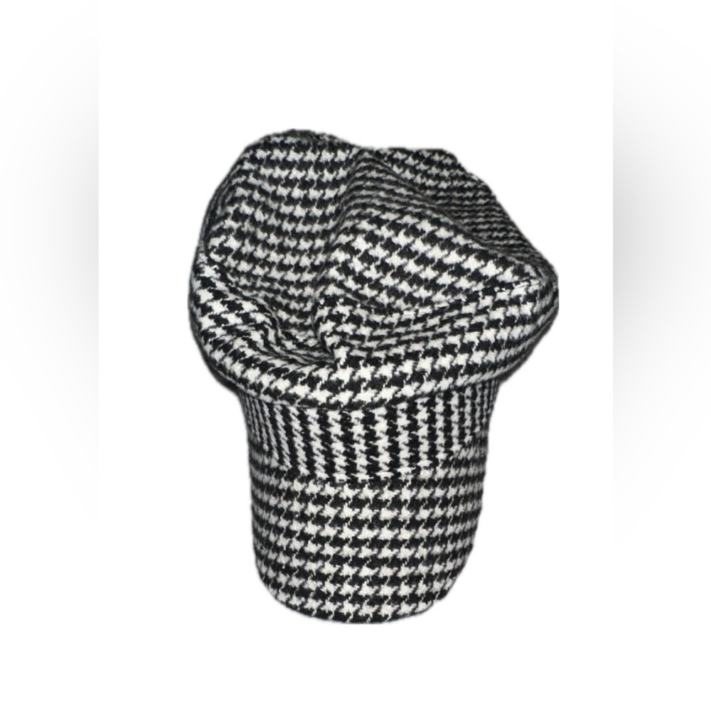 plaid paper boy hat